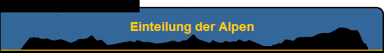 Einteilung der Alpen